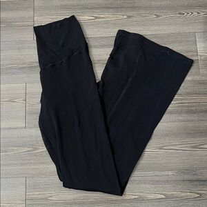 Aerie OFFLINE Crossover Black Hi-Rise Flare Leggings